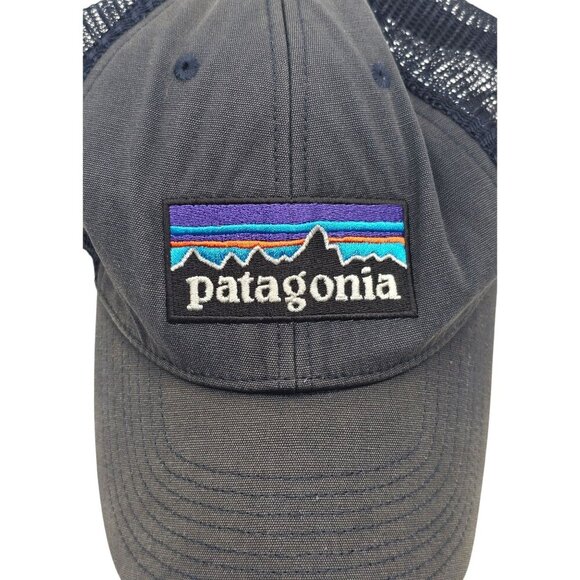 Patagonia Mesh Snap Back Gray Trucker Hat - Picture 2 of 7